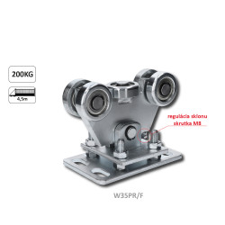 Vozík do 200 kg, nastaviteľný, profil 70 x 70 mm, pozink Vozík do 200 kg, nastaviteľný, profil 70 x 70 mm, pozink